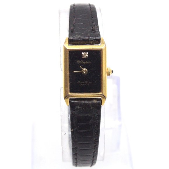 Vintage Dufonte Lucien Piccard Watch Womens Gold Tone Stainless Steel - Picture 1 of 8